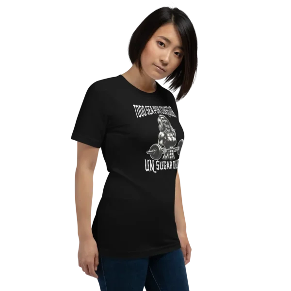 playera color negro calacas chidas gym todo sea por conseguir un sugar 02