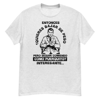 nutriologo meme playera blanca