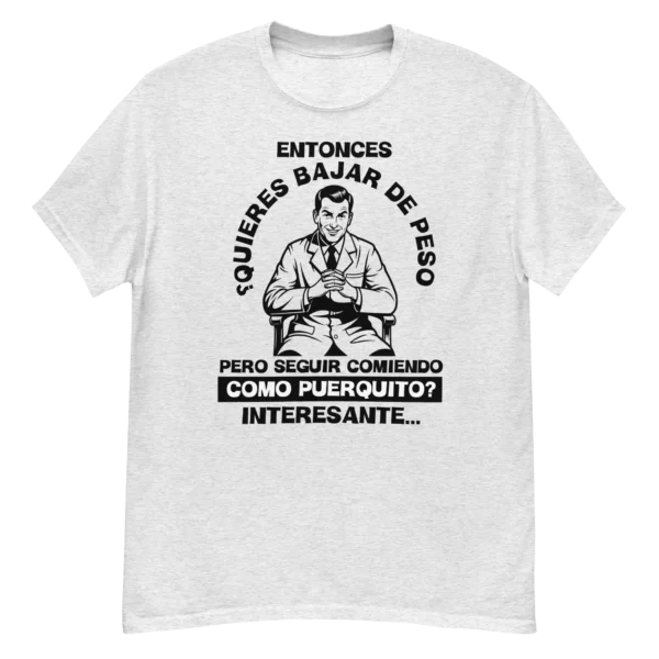 nutriologo meme playera blanca
