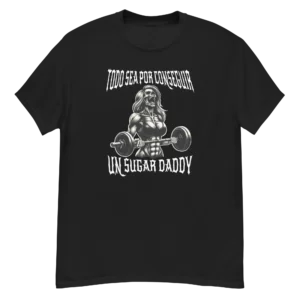 playera negra calacas chidas gym todo sea por conseguir un sugar
