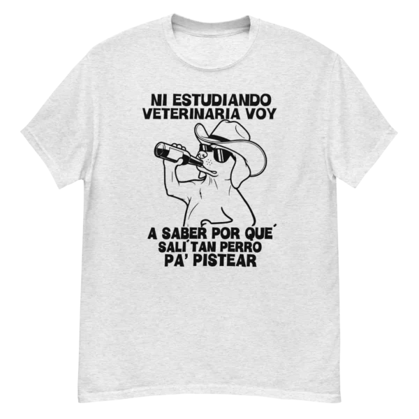camiseta blanca ni estudiando veterinaria