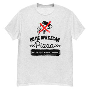 Playera blanca Graciosa de Pizza