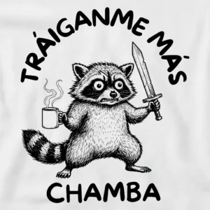 playera mapache estresado meme