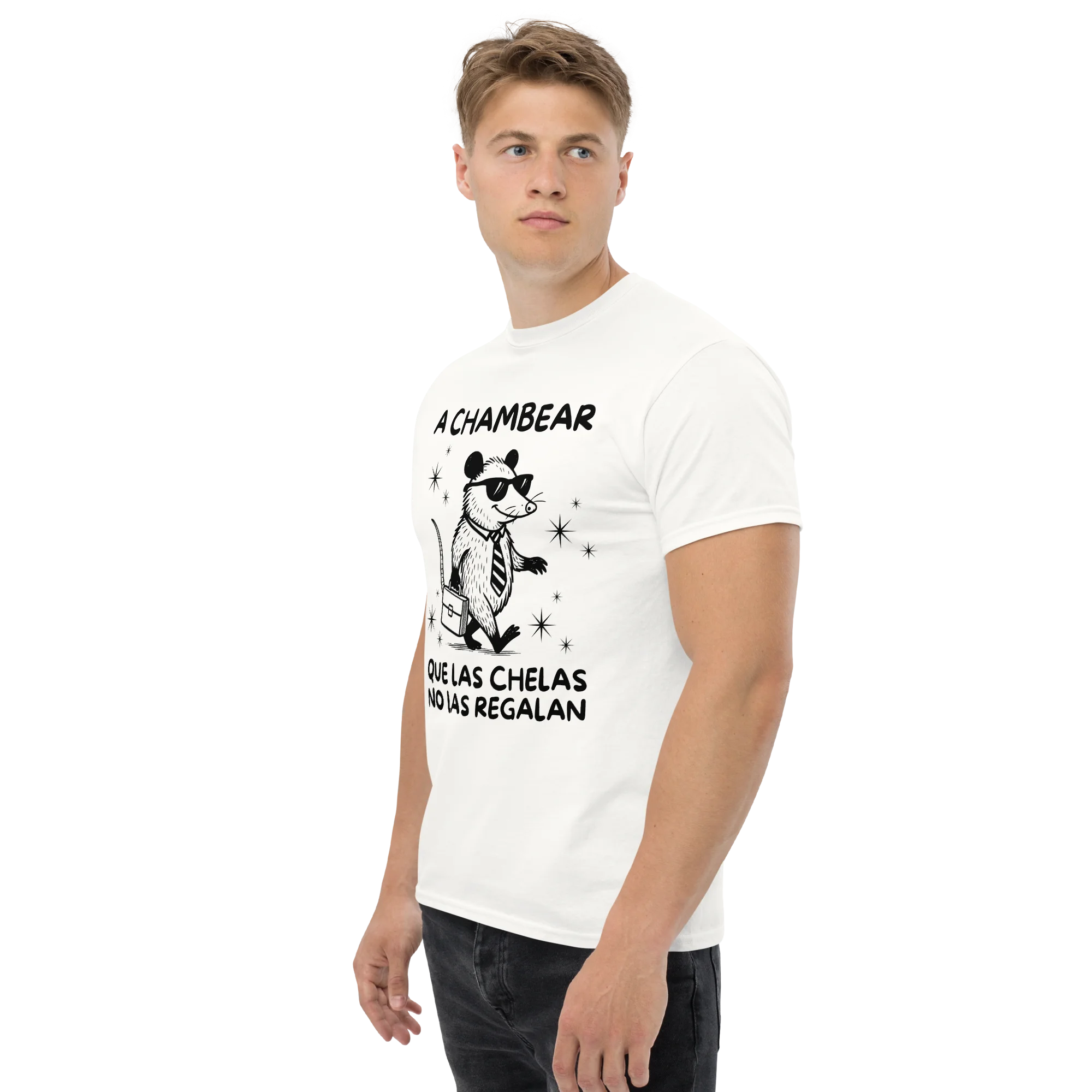 playera a chambear meme modelo hombre 03