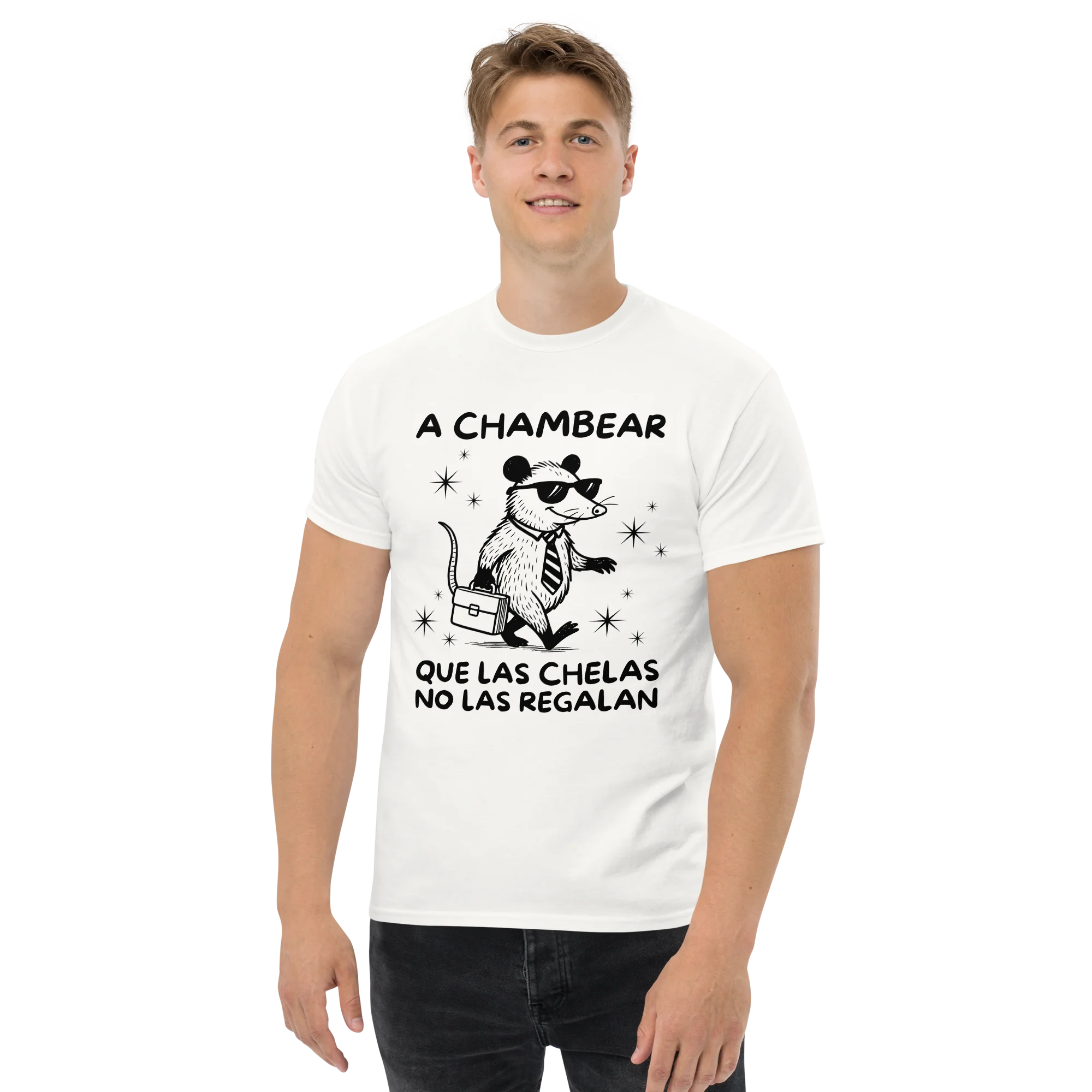 playera a chambear meme modelo hombre