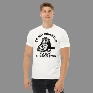 playera blanca yo no resuelvo yo soy el problema hombre