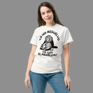 playera blanca yo no resuelvo yo soy el problema mujer