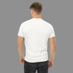 playera blanca hombre espalda