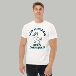 playera graciosa con dislexia pero cuen bulo hombre